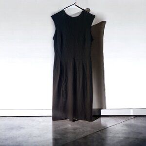 MM Lafleur New York Dress Katie Cap Sleeve Round Neck Stretch Women's Black 12